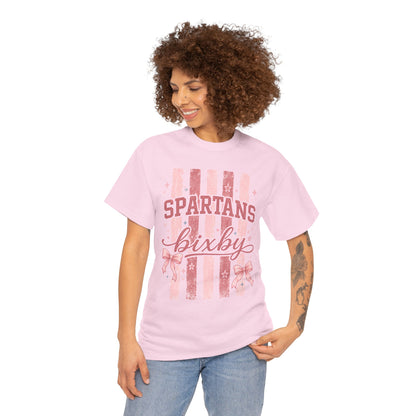 Spartans Bixby Pink Stripes T-Shirt