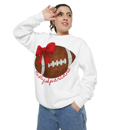 Bixby Spartans Cheer & Football Comfort Colors Sweatshirt