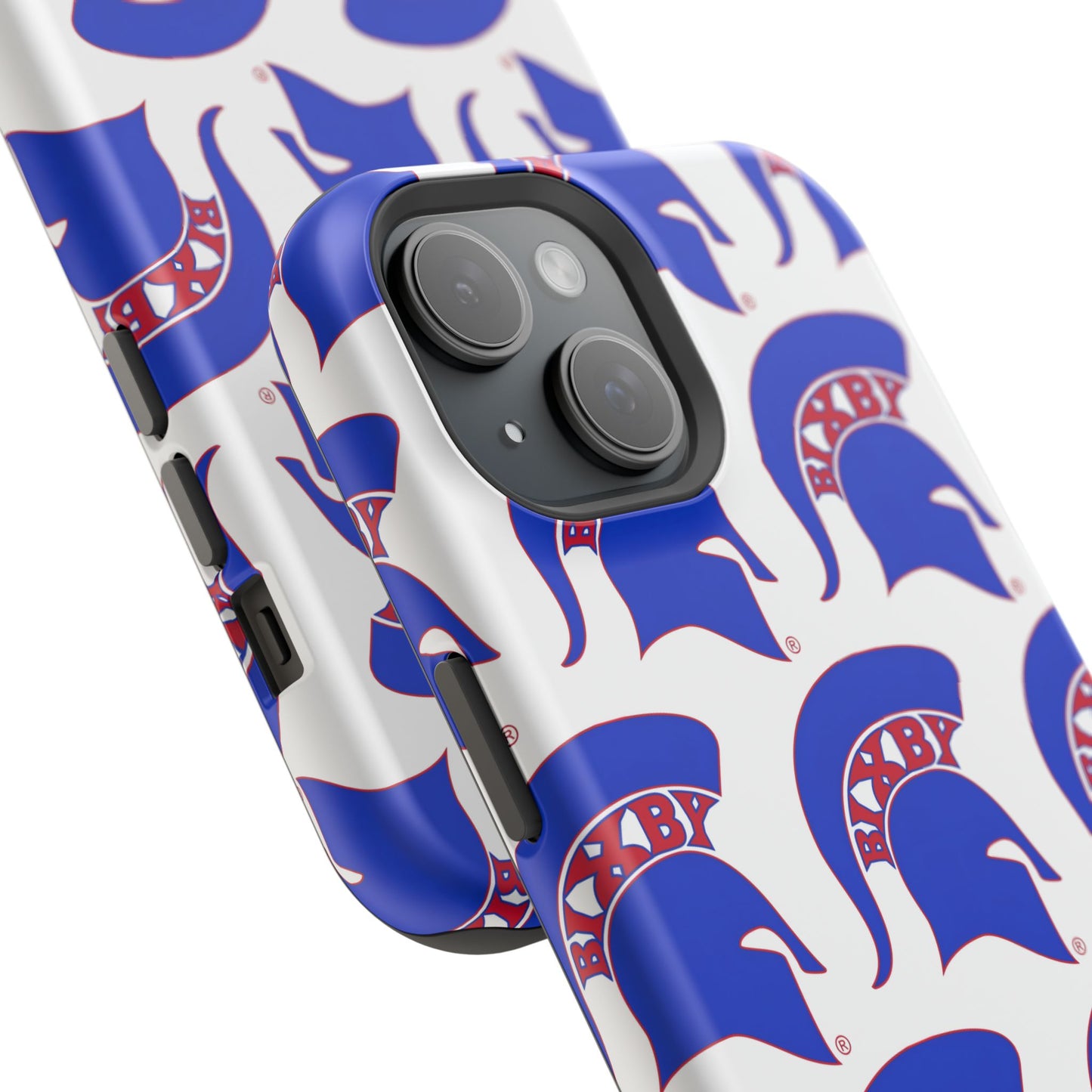 Bixby Spartan Blue Logo Impact Resistant iPhone Case