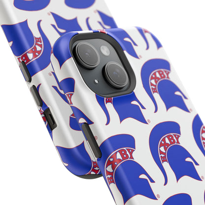 Bixby Spartan Blue Logo Impact Resistant iPhone Case