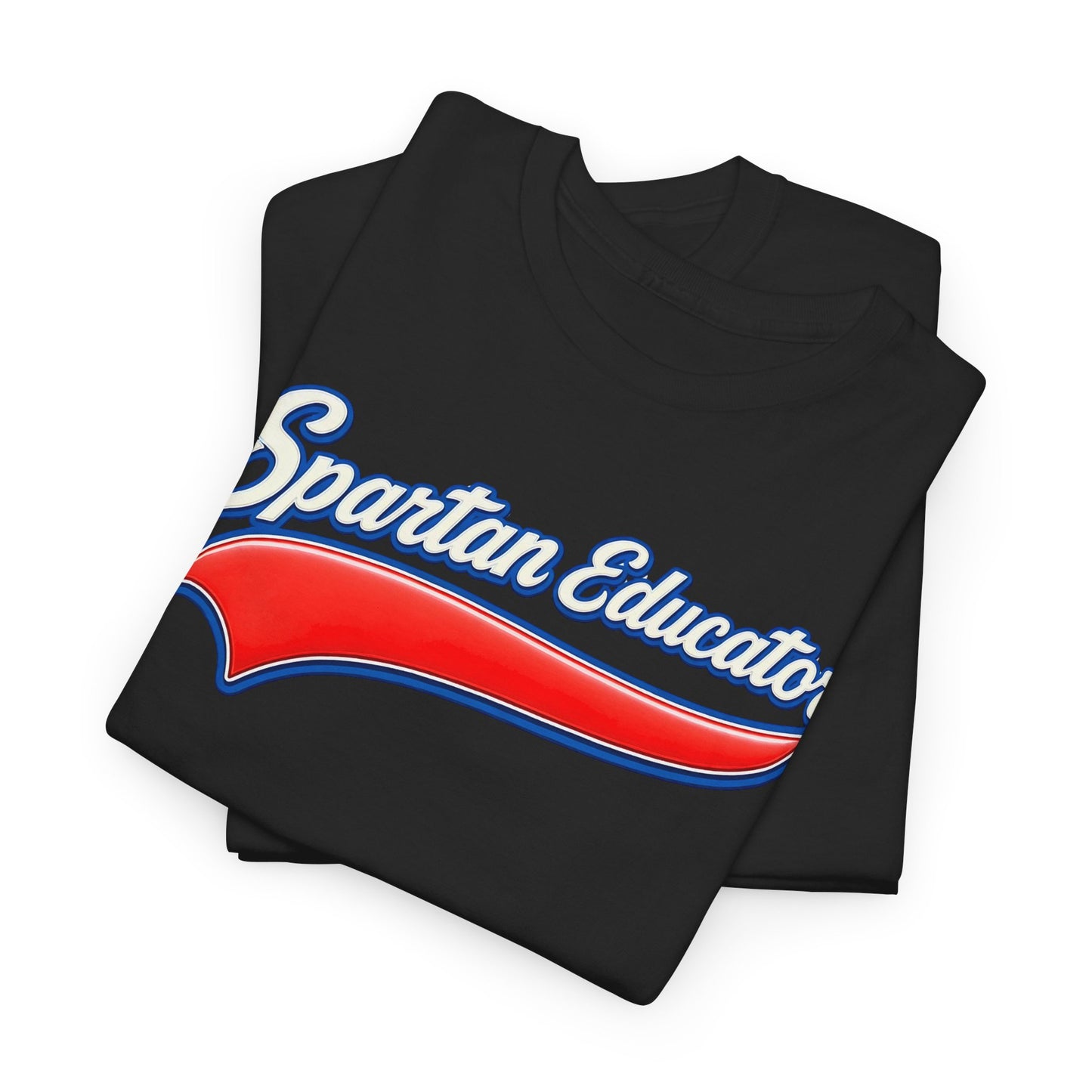 Spartan Educator Design Gildan Tee With Sleeve Logo