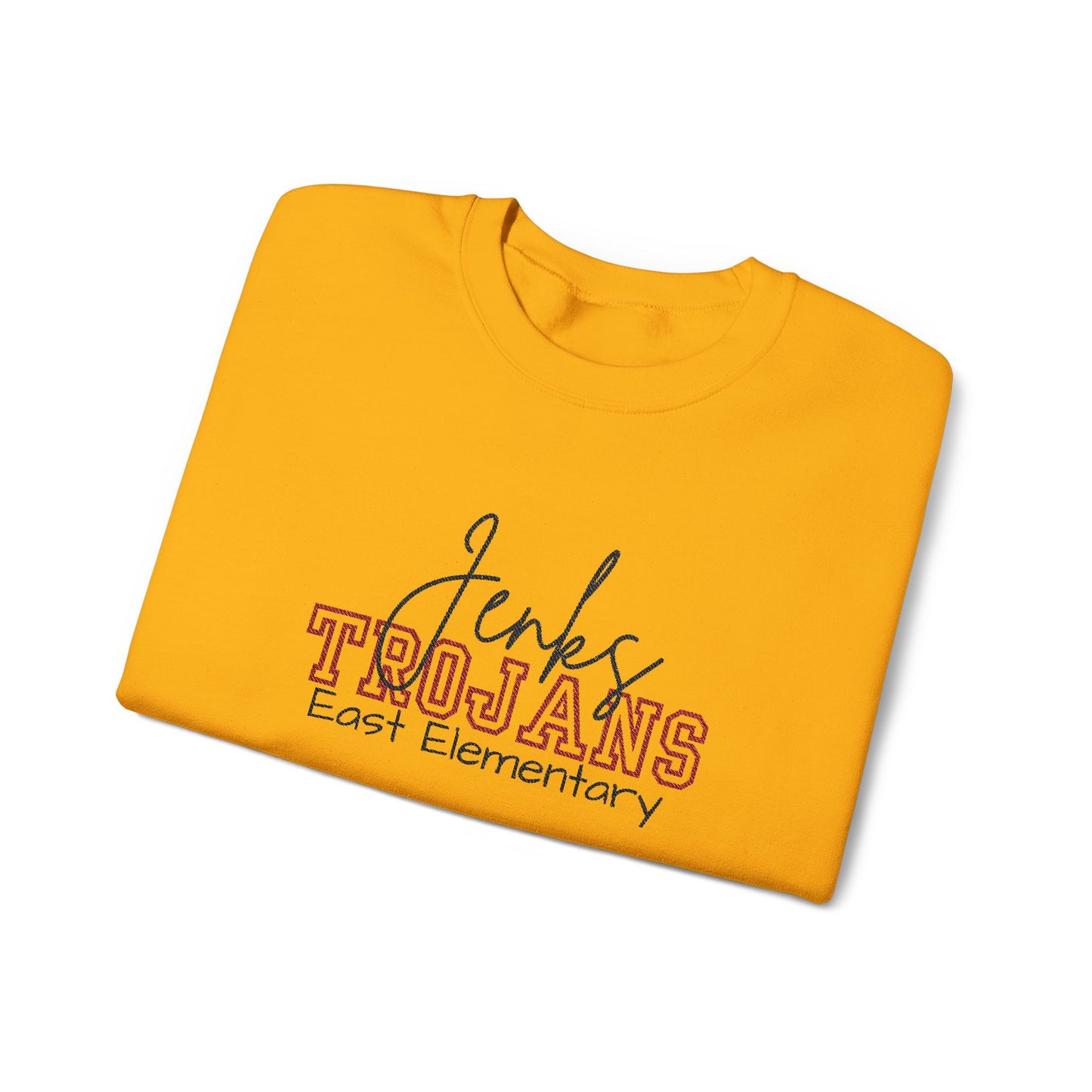 Personalized Embroidered Jenks Trojans Crewneck Sweatshirt
