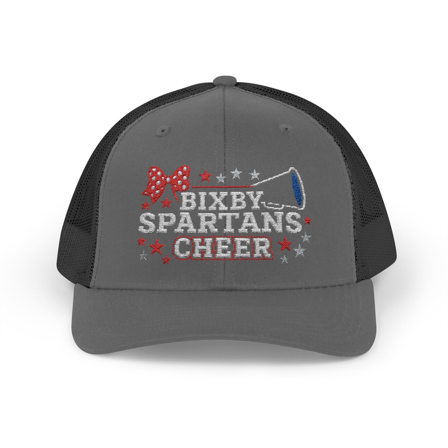 Bixby Spartans Cheer Embroidered Trucker Snapback