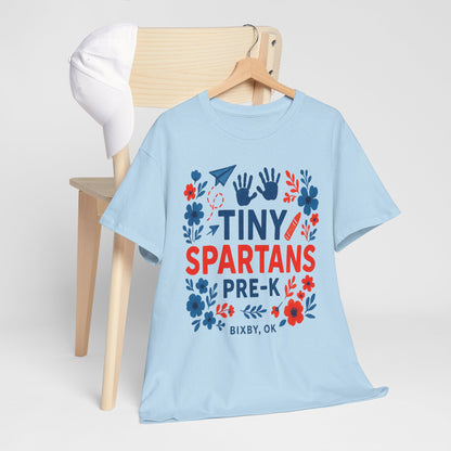 Floral Tiny Pre-K Spartan Gildan Tee