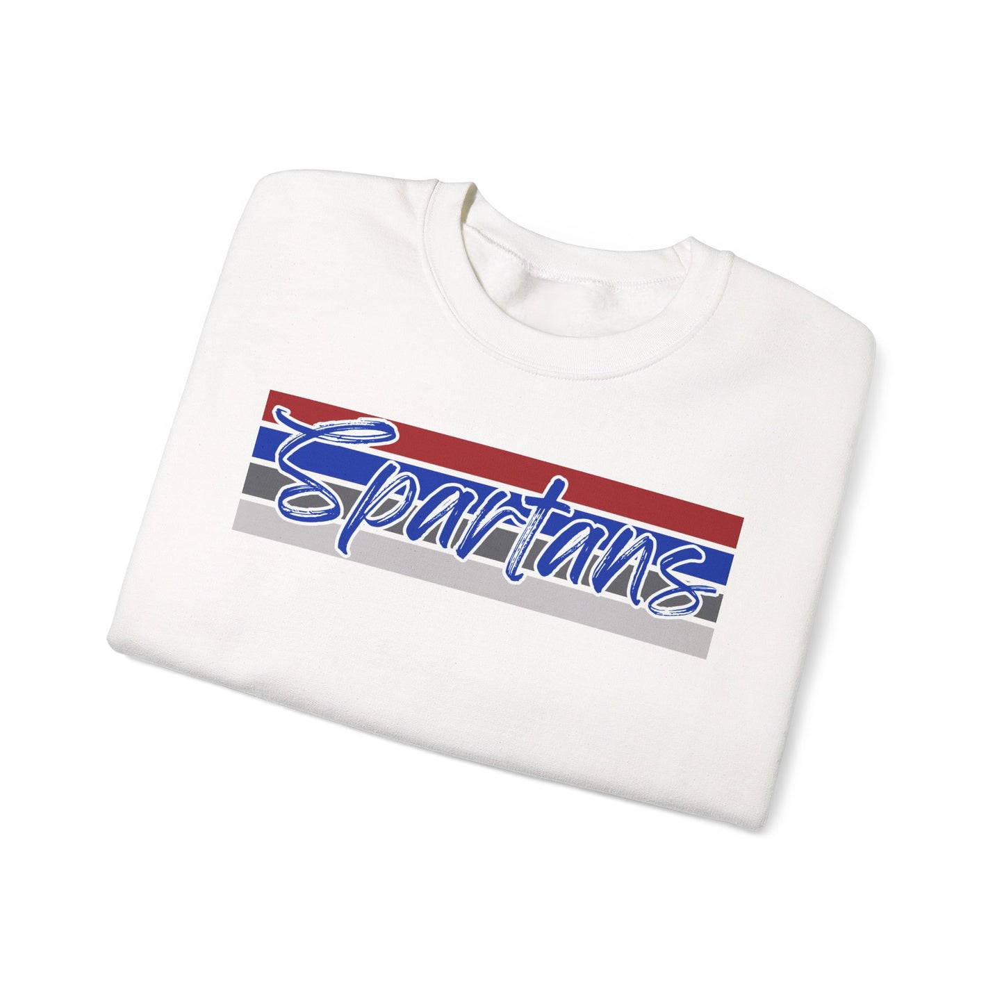 Spartans Cursive Print Crewneck Gildan Sweatshirt
