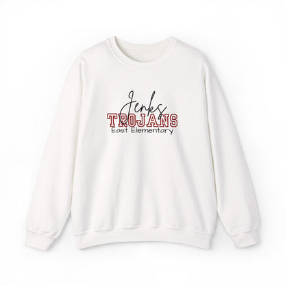 Personalized Embroidered Jenks Trojans Crewneck Sweatshirt