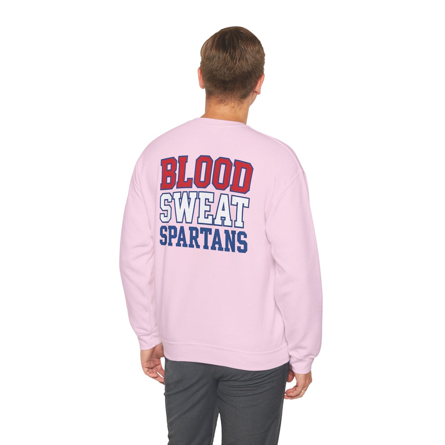 Blood Sweat Spartan Wrestling Gildan Sweatshirt
