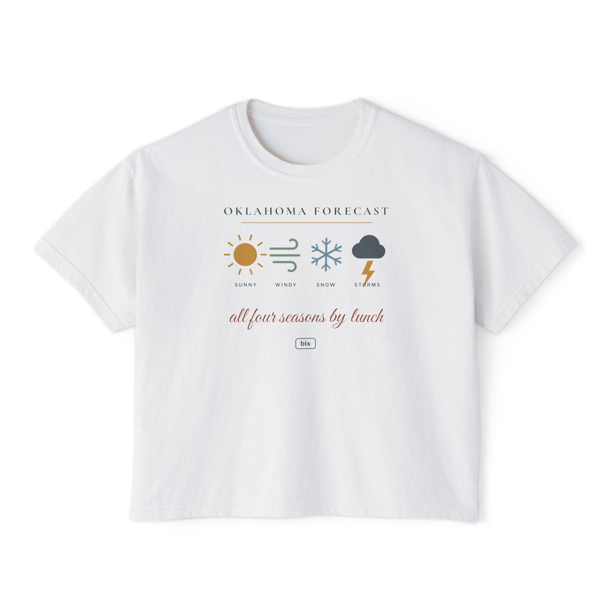 Oklahoma Forecast Boxy Comfort Colors Tee