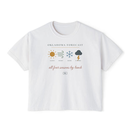 Oklahoma Forecast Boxy Comfort Colors Tee