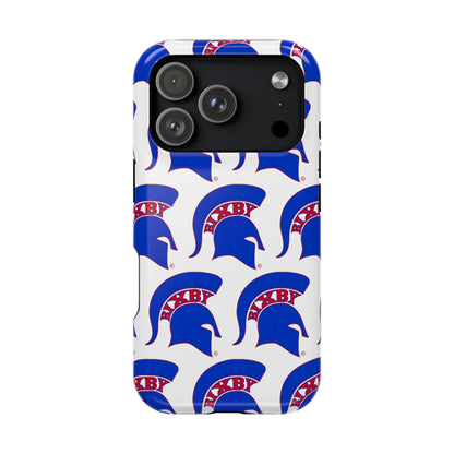 Bixby Spartan Blue Logo Impact Resistant iPhone Case
