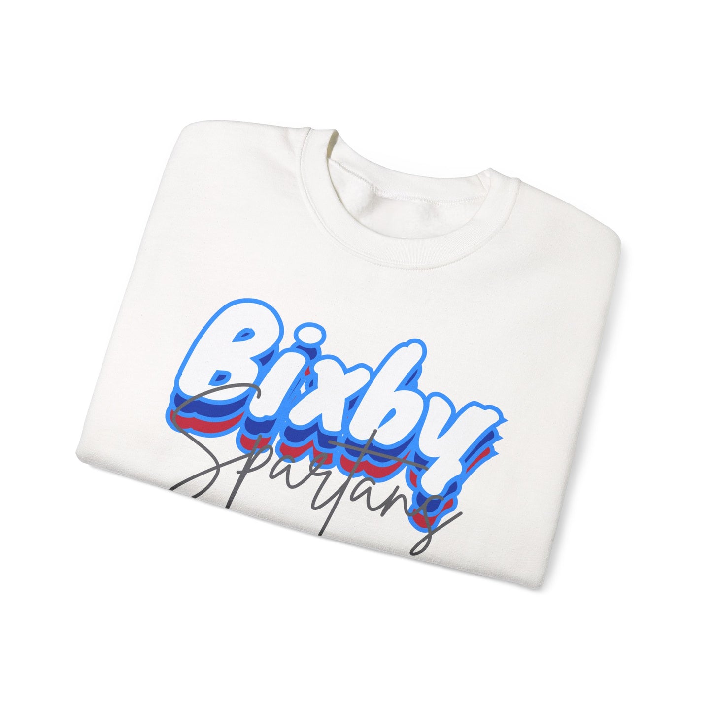Bixby Spartan Script Logo Gildan Sweatshirt