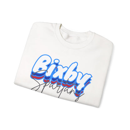 Bixby Spartan Script Logo Gildan Sweatshirt