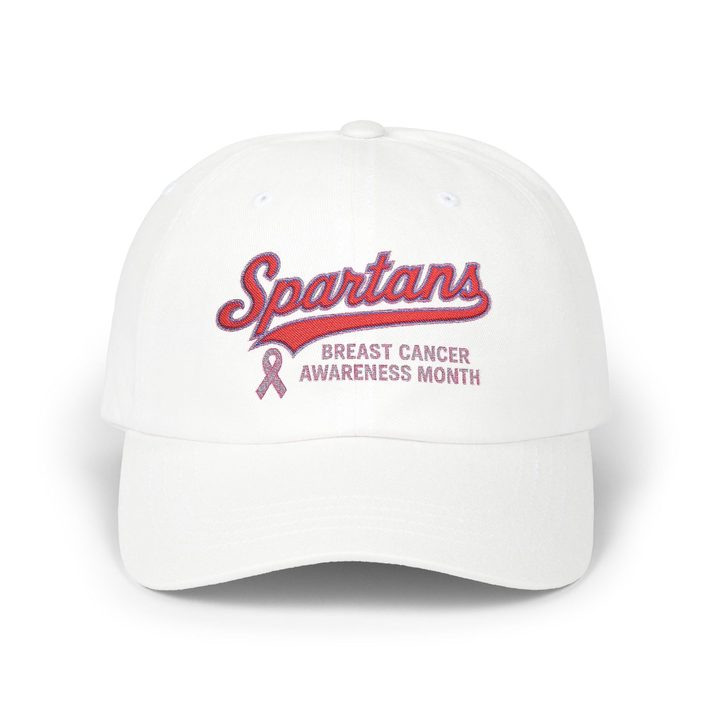 Spartan Breast Cancer Awareness Embroidered Classic Ballcap
