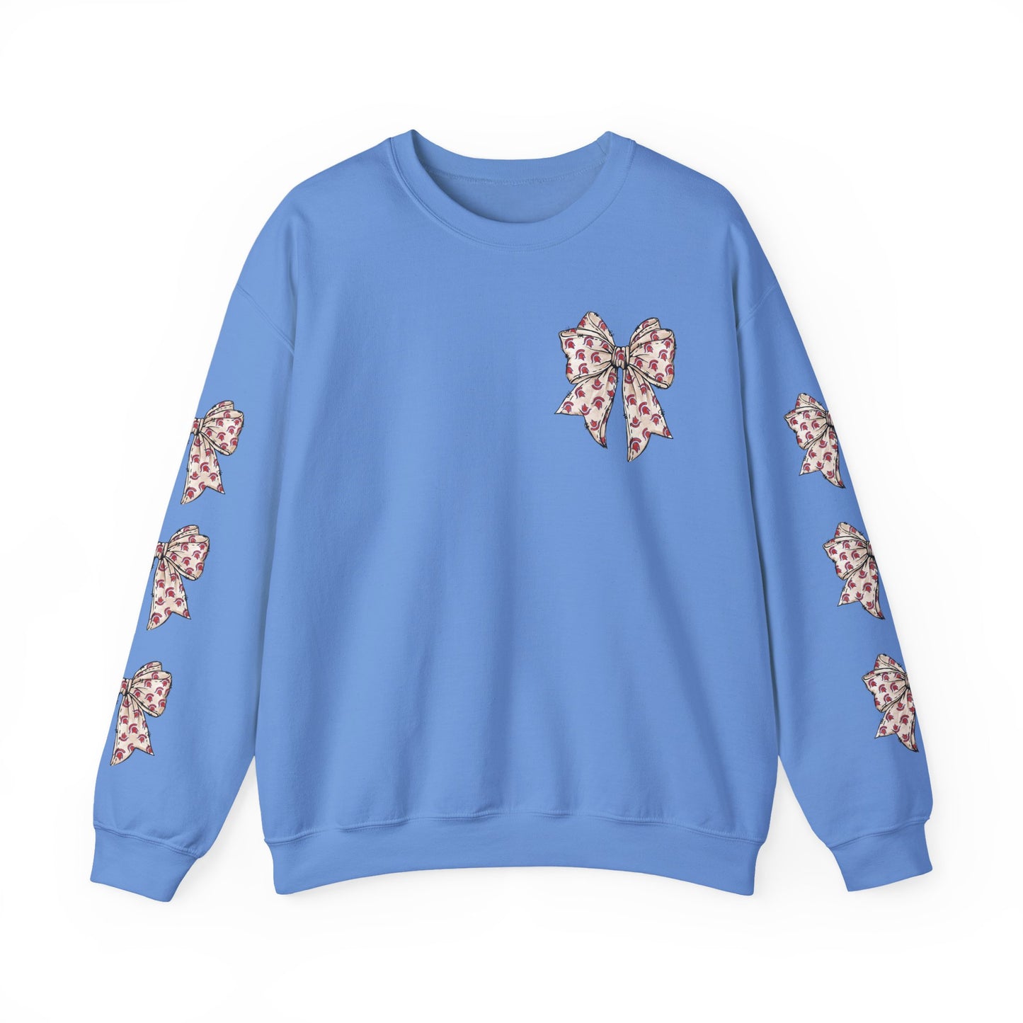 Spartan Bow Pattern Gildan Sweatshirt with Sleeve Print