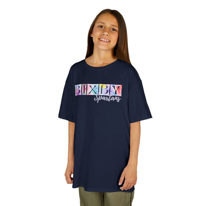 Bixby Spartans Boxy Floral Youth Tee