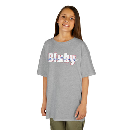 Bixby Spartans Cursive Youth Gildan Tee