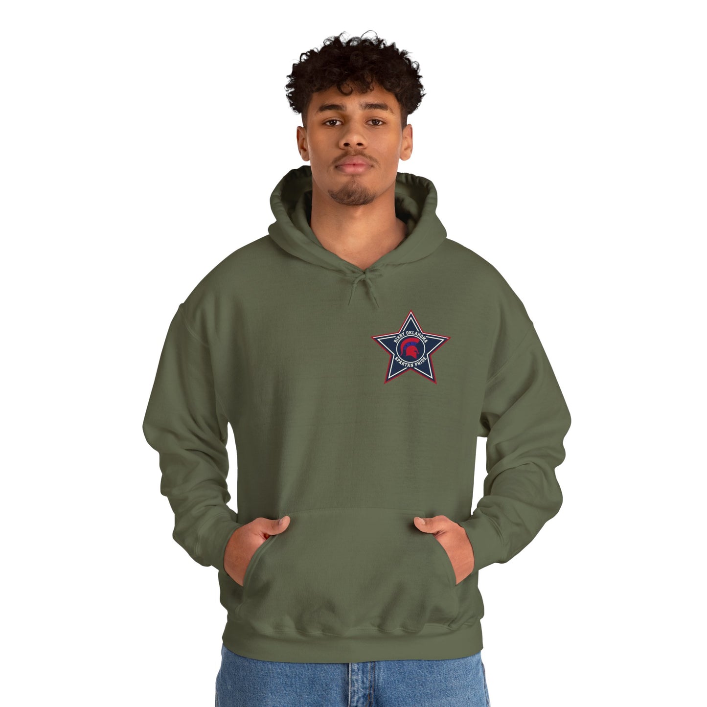 Spartan Pride Star Logo Gildan Hoodie