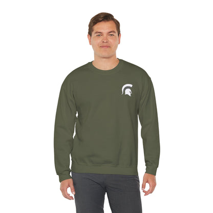 Spartan White Logo Gildan Sweatshirt
