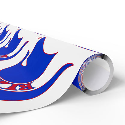 Bixby Spartan Blue Logo Wrapping Paper