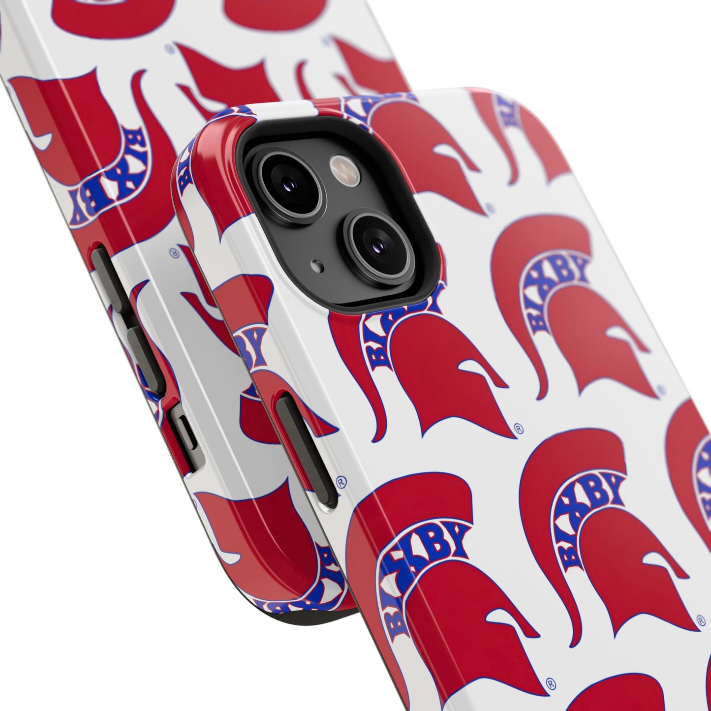 Bixby Spartan Red Logo Impact Resistant iPhone Case