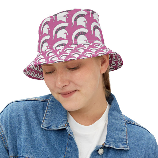 Spartan White Logo Bucket Hat