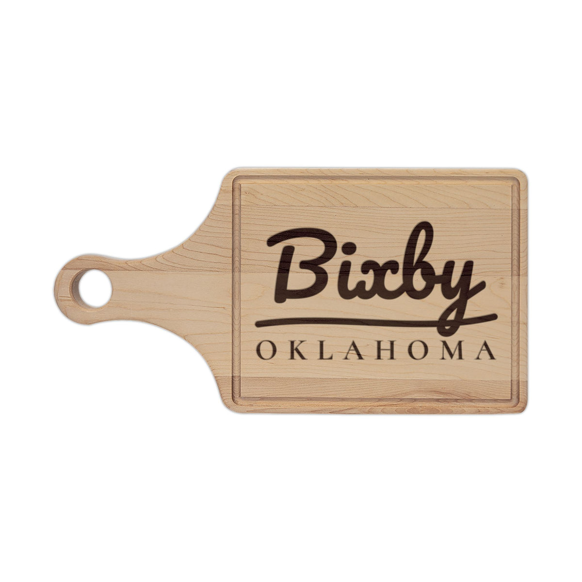 Bixby Garden Script Engraved Cutting Board