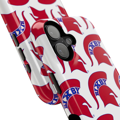 Bixby Spartan Red Logo Impact Resistant iPhone Case
