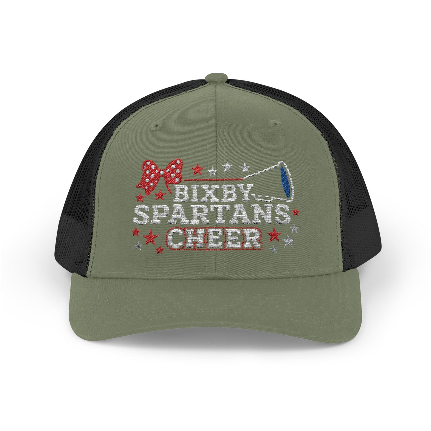 Bixby Spartans Cheer Embroidered Trucker Snapback