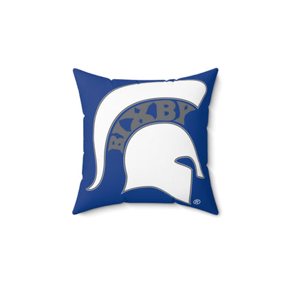 Bixby Spartans White Logo Decorative Pillow