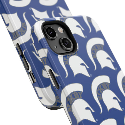 Bixby Spartan White Logo Impact Resistant iPhone Case