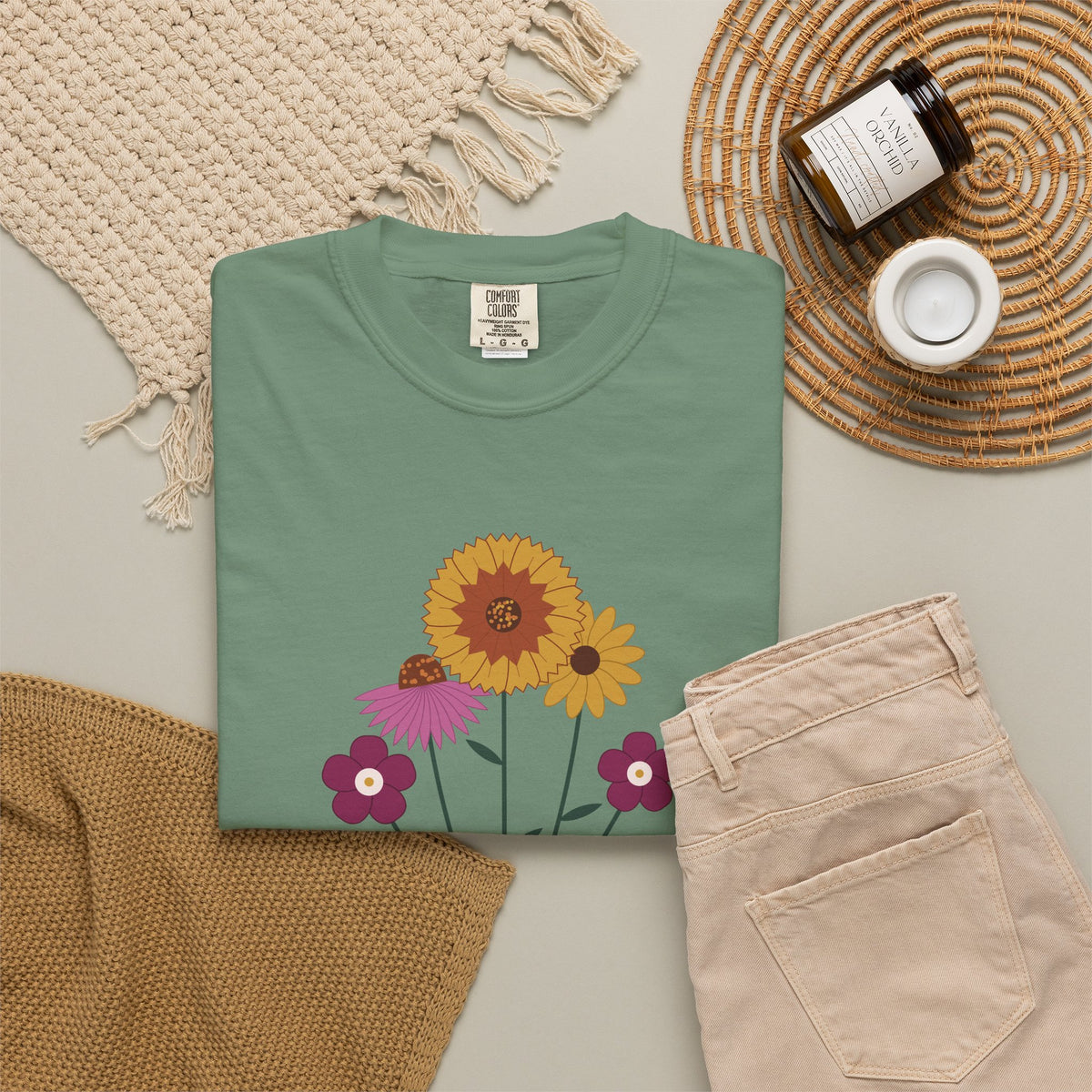 Oklahoma Grown Wildflower Tee | Comfort Colors