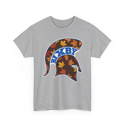 Bixby Spartans Fall Leaves Helmet Tee – Autumn Game Day Shirt