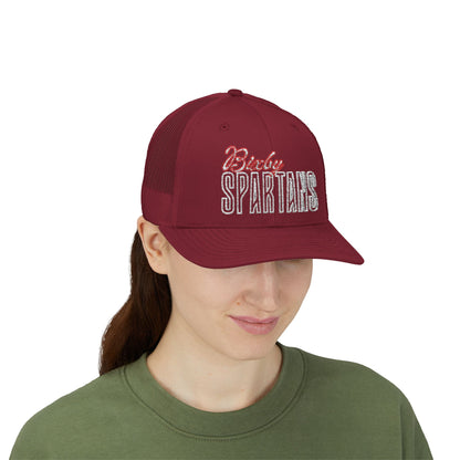 Bixby Spartan Cursive Embroidered Trucker Snapback