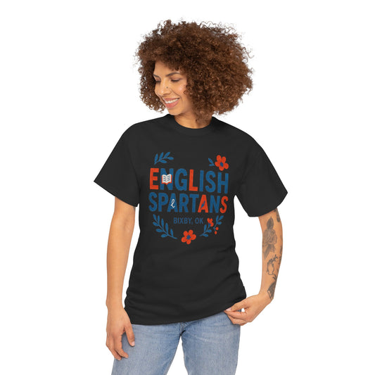 English Floral Spartan Gildan Tee