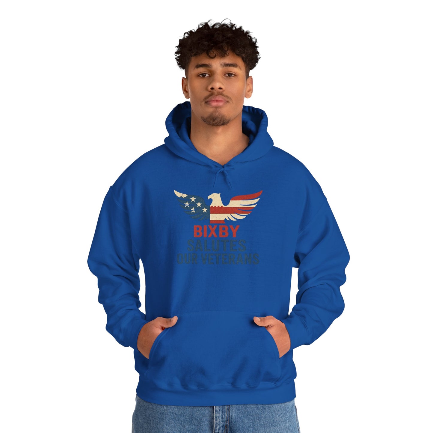 Bixby Salutes Our Veterans Gildan Hoodie