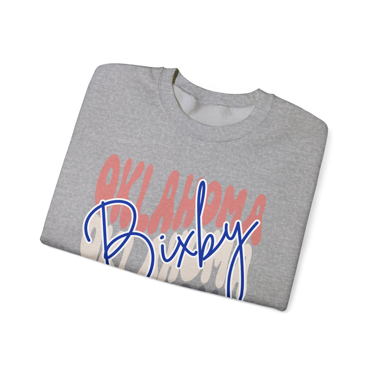 Bixby Spartans Custom City Name Oklahoma Script Sweatshirt