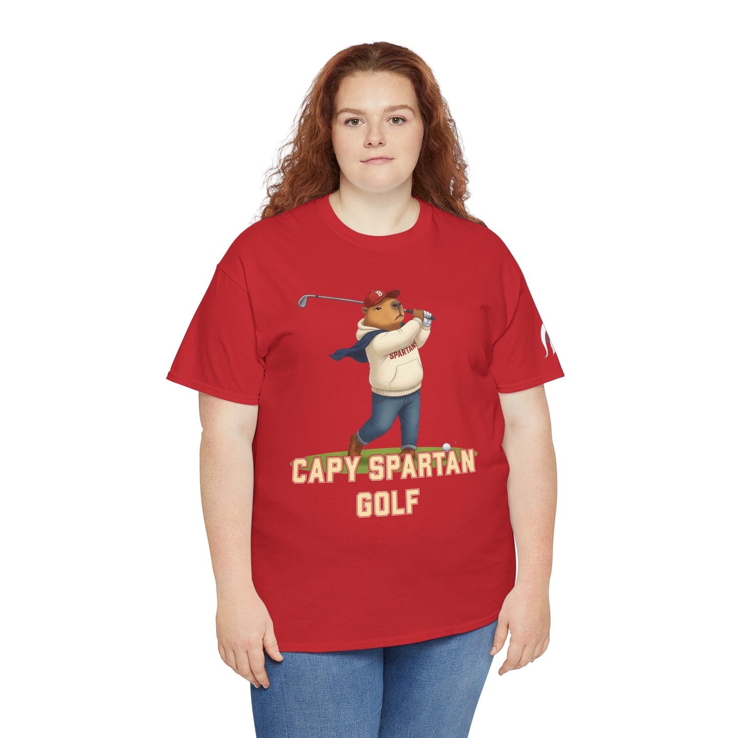 Capy Spartan Golf Gildan Tee