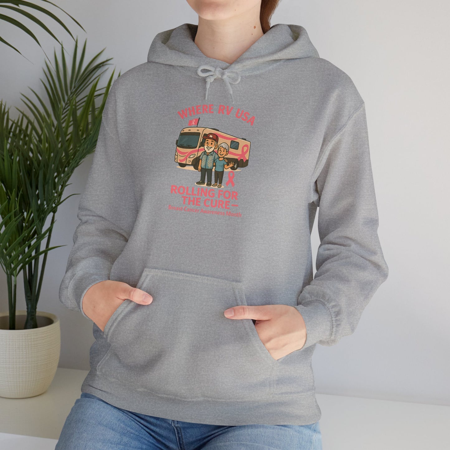 Where RV USA Breast Cancer Awareness Gildan Hoodie