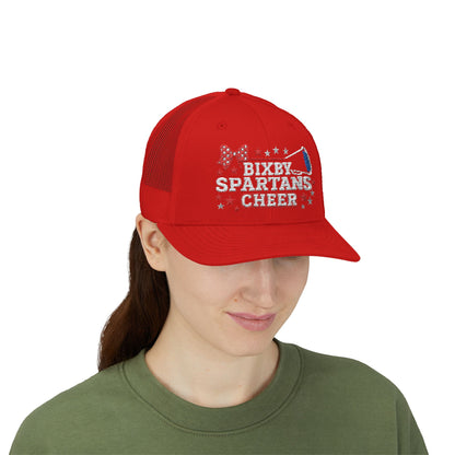 Bixby Spartans Cheer Embroidered Trucker Snapback
