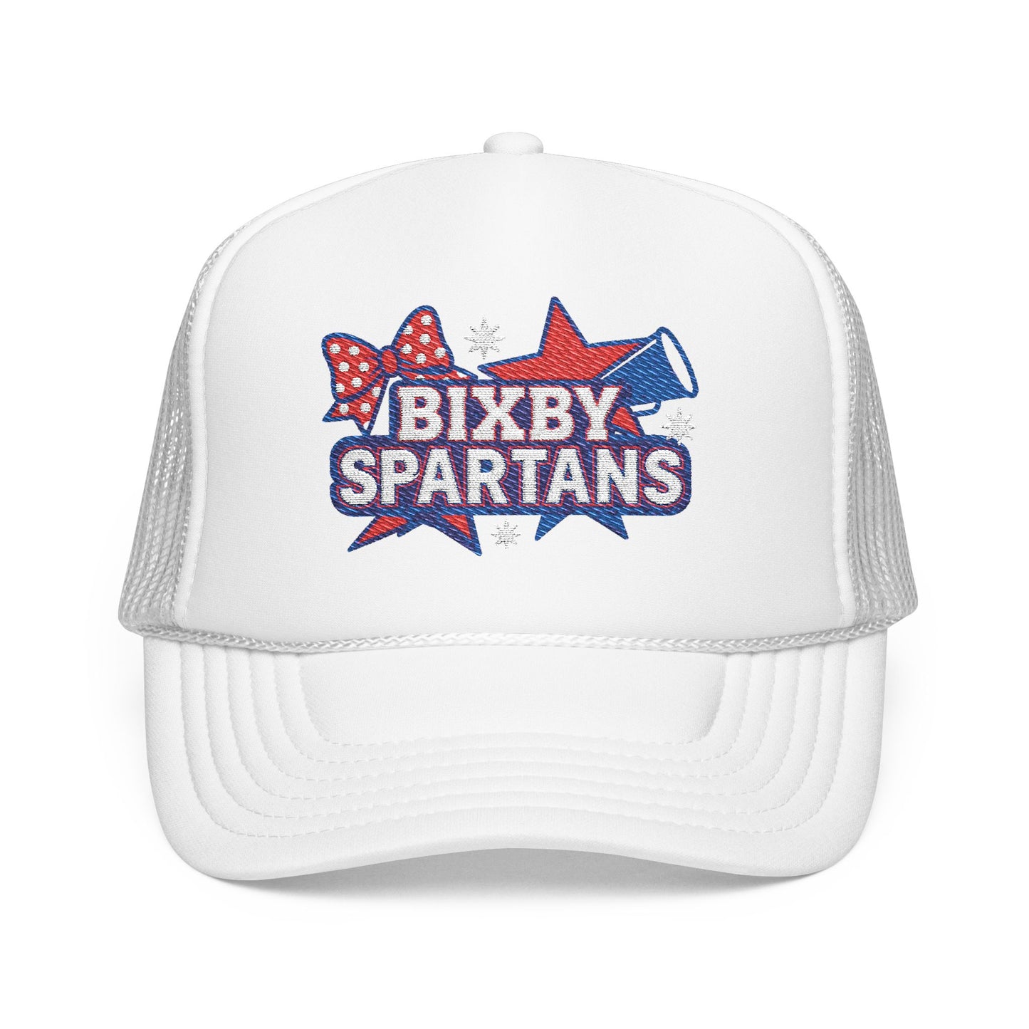 Bixby Spartans Cheer Embroidered Foam Trucker Hat
