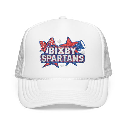 Bixby Spartans Cheer Embroidered Foam Trucker Hat
