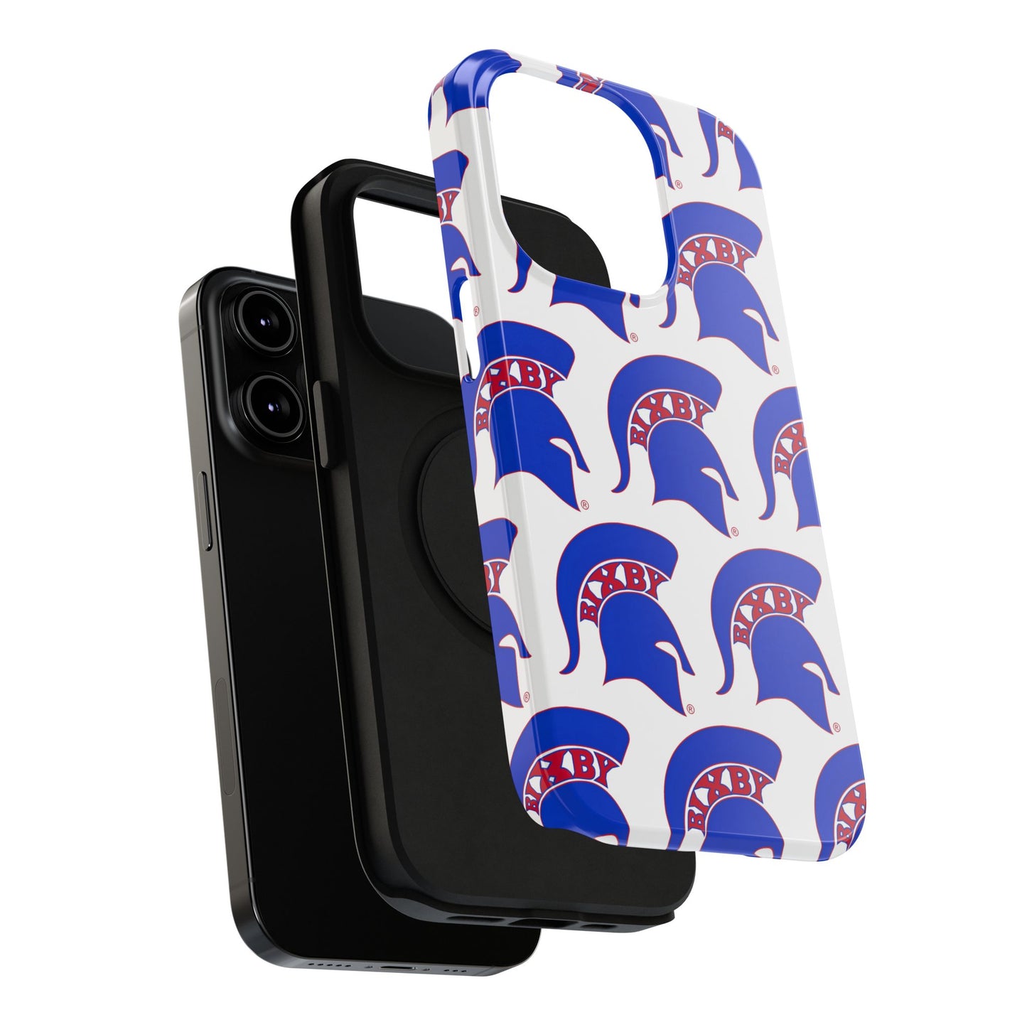 Bixby Spartan Blue Logo Impact Resistant iPhone Case