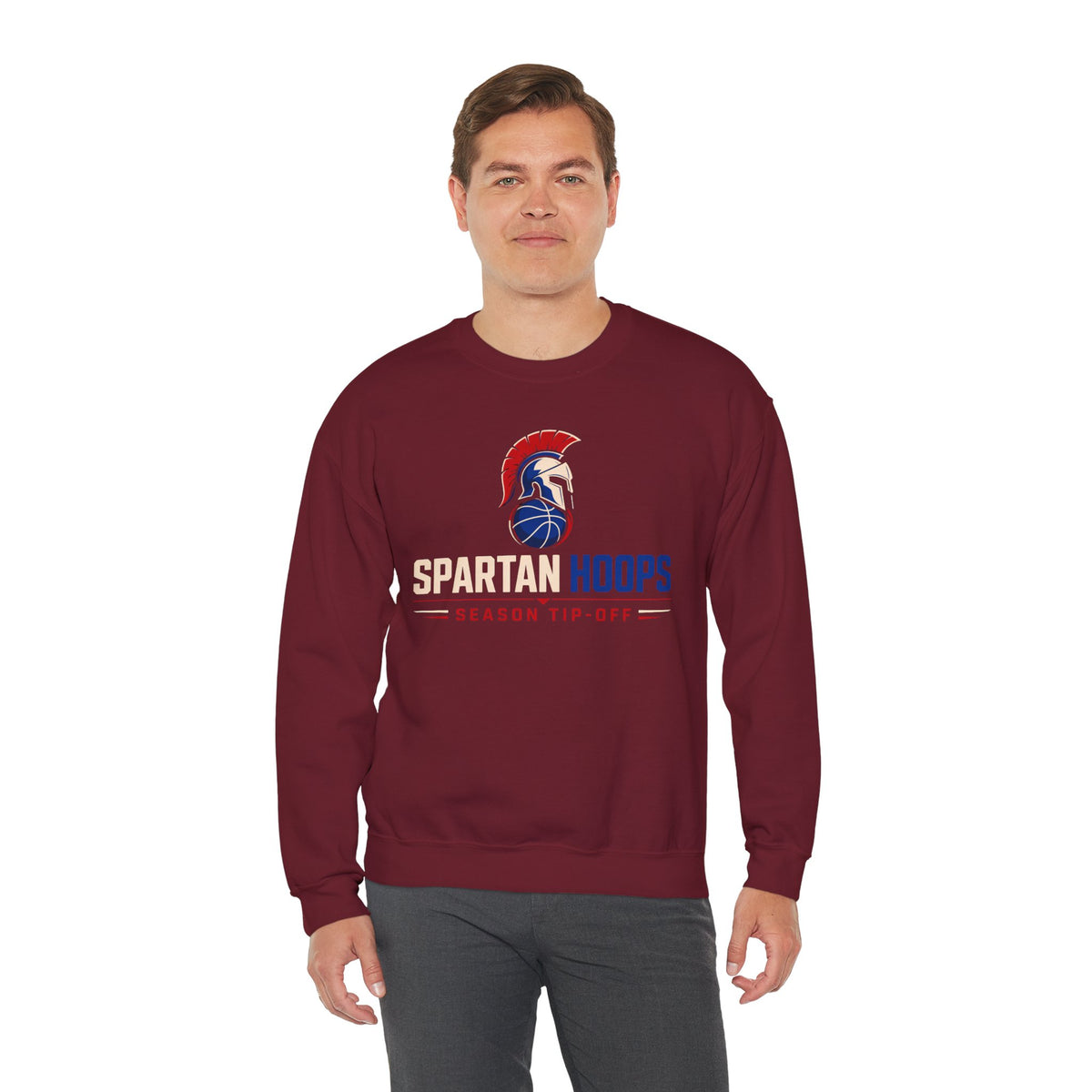 Bixby Spartans Hoops - Season Tip-Off Basketball Pullover Sweatshirt
