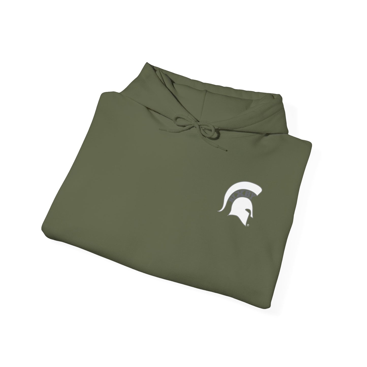 Kick. Pass. Score. Spartan Soccer Gildan Hoodie