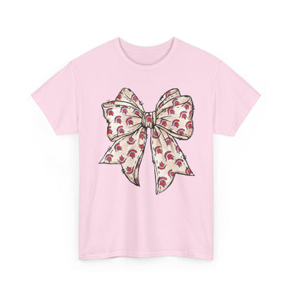 Spartan Helmet Pattered Bow Gildan Tee