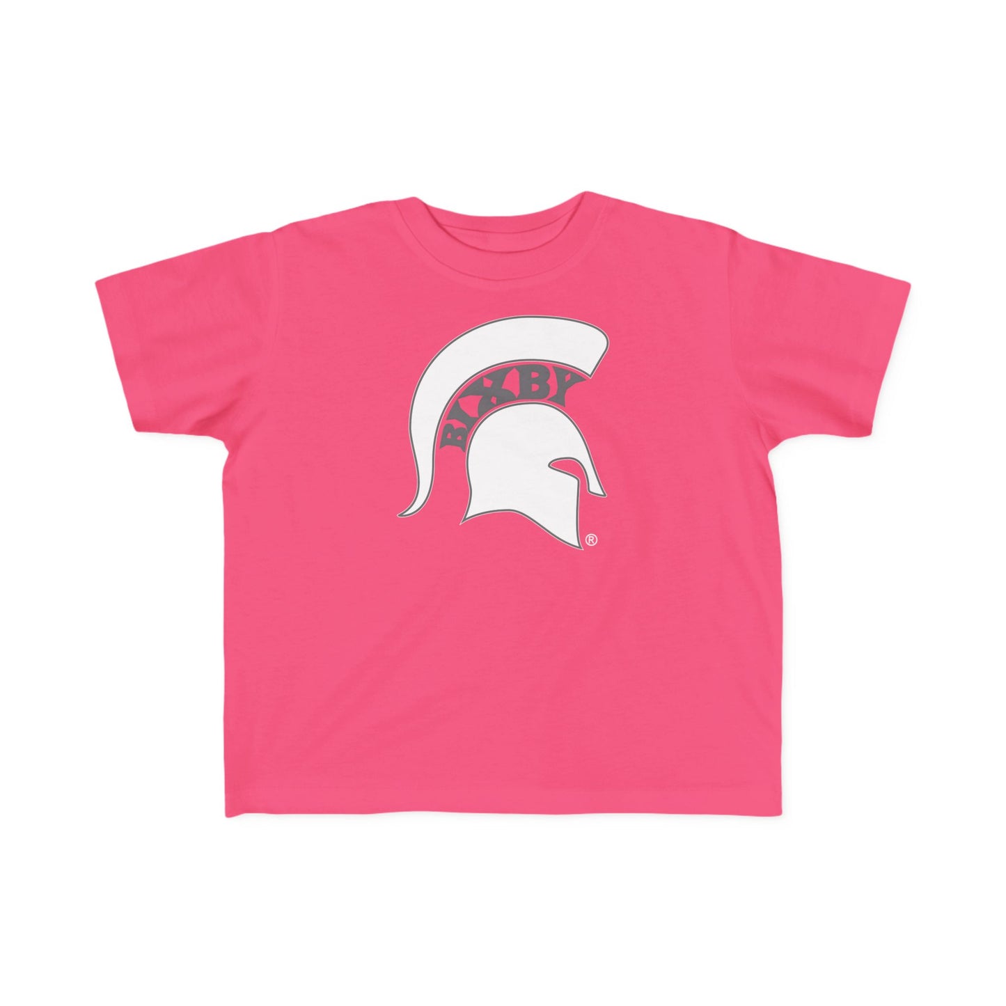 Spartan White Logo Rabbit Skins Toddler Tee