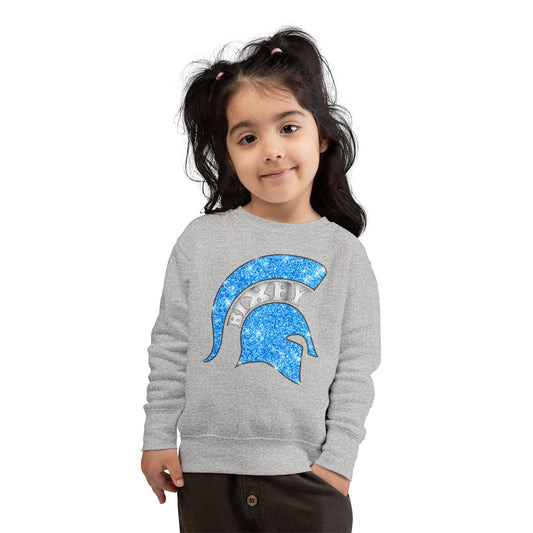 Bixby Spartans Blue Bling Toddler Rabbit Skins Sweatshirt