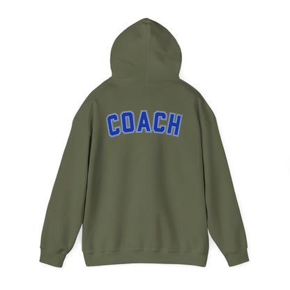 Bixby Spartans Basketball Gildan Hoodie with Back Coach Print