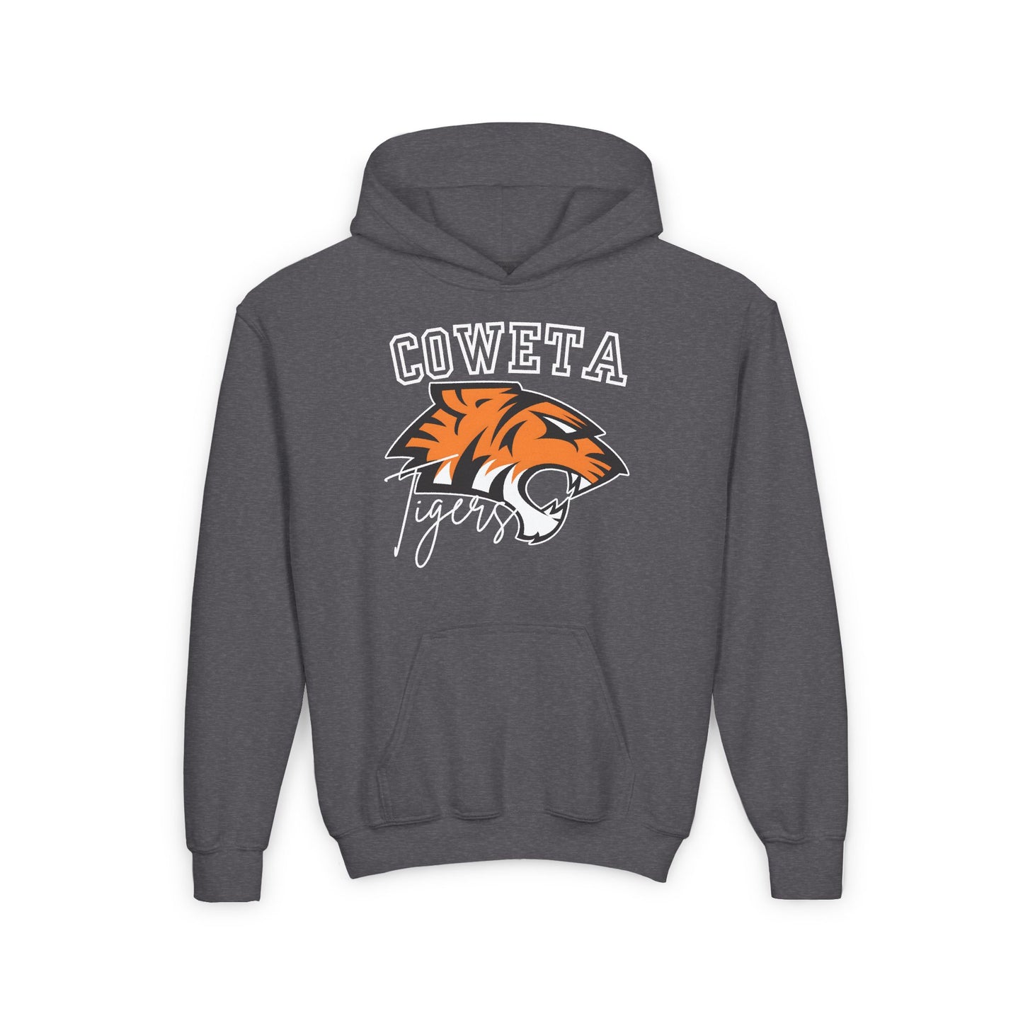 Coweta Tigers Youth Crewneck Gildan Hoodie