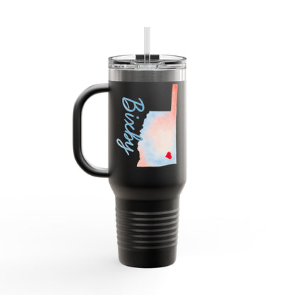 Bixby OK Watercolors 40 Ounce Insulated Travel Mug